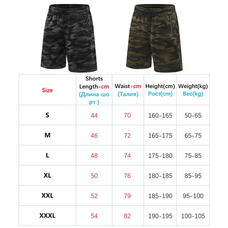 CamSolomon-Short de sport en maille à séchage rapide pour homme, pantalon respirant avec poche zippé