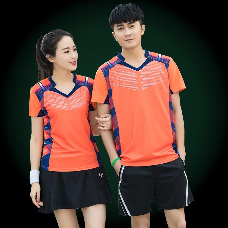 Chemise de Badminton sport hommes femmes marque séchage rapide respirant Tennis de Table équipe cour