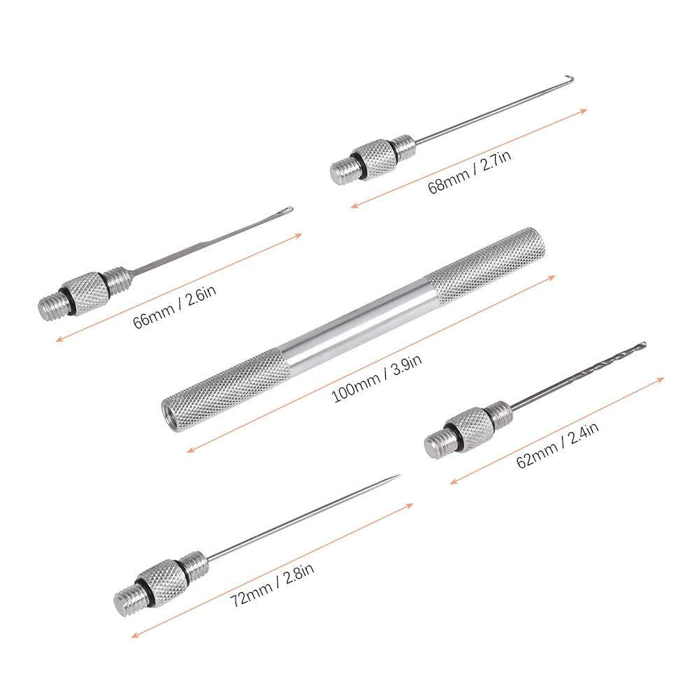 5 en 1 carpe forte gréement de pêche appât aiguille Kit ensemble d'outils appât perceuse Stringer ai