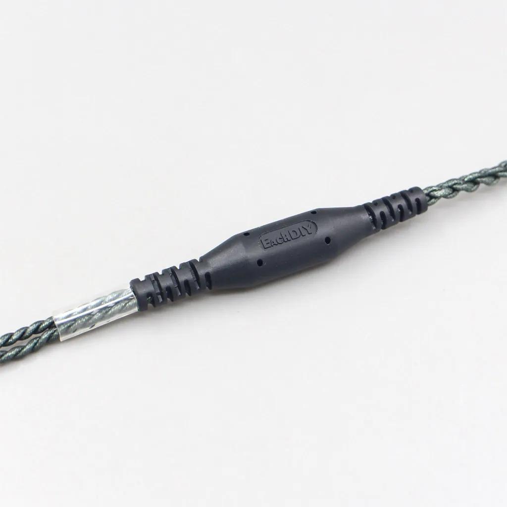 Câble d'écouteurs à feuille d'argent équilibré, 45ohm, 3.5mm 2.5mm 4.4mm, pour ER4SR ER4XR ER3XR ER3