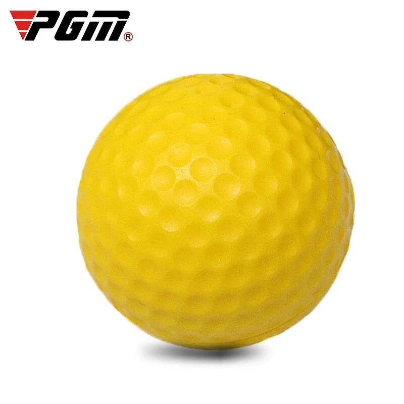 Balles de Golf en mousse PU jaune, 10 pièces, éponge élastique, entraînement de pratique intérieure