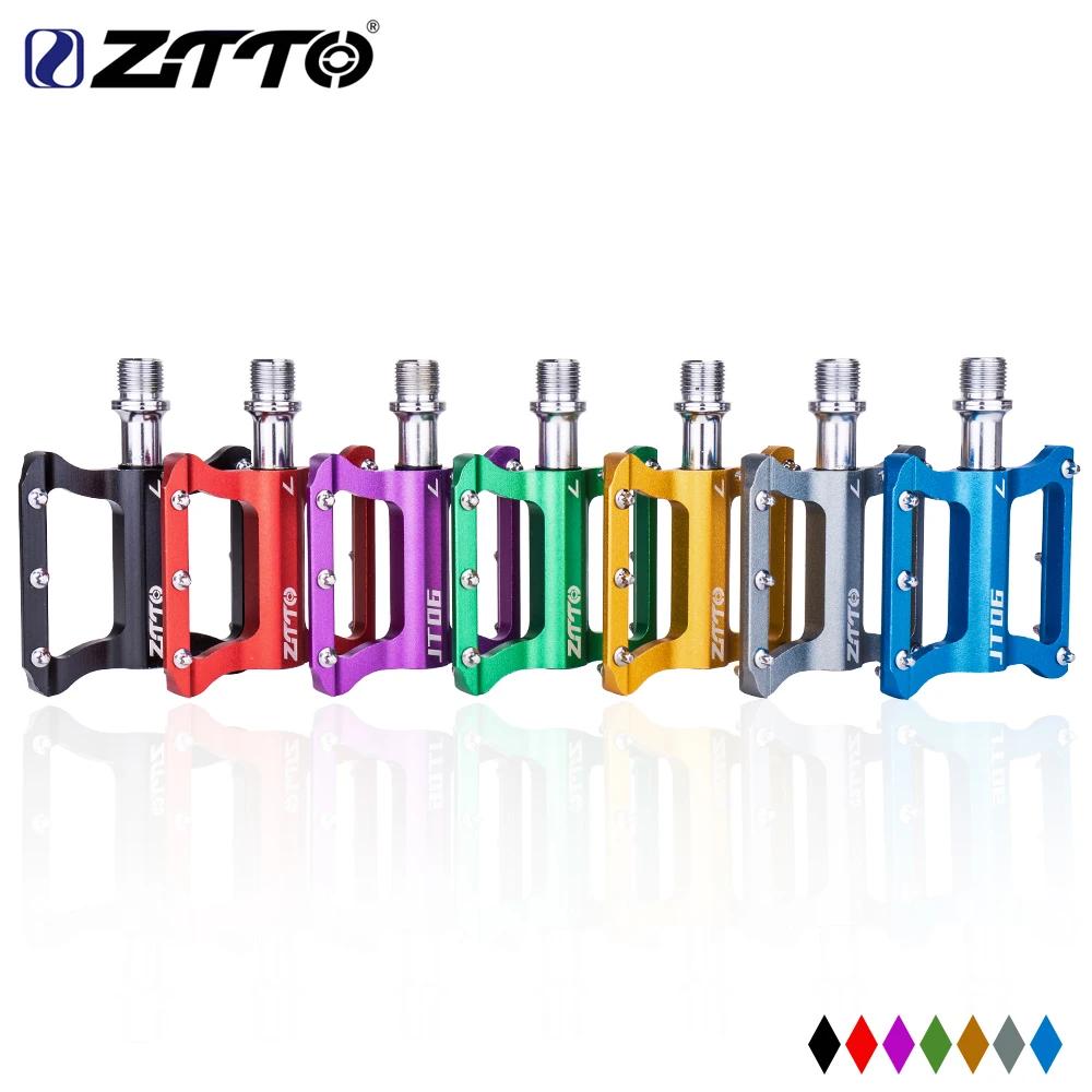 ZTTO-Pédale de vélo de route ultralégère, alliage d'aluminium, roulements de vélo, pédales pliantes