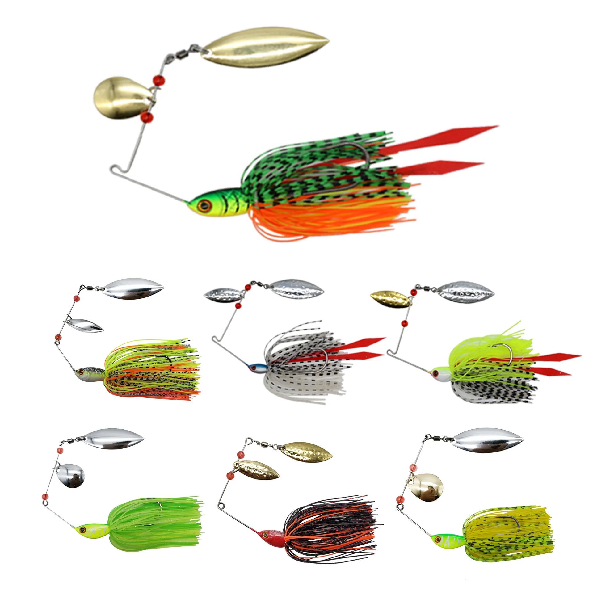 Mycena 16G & 18G & 21G spinner appât basse gabarit Chatter appât pêche leurre chatterbait Kit de pêc