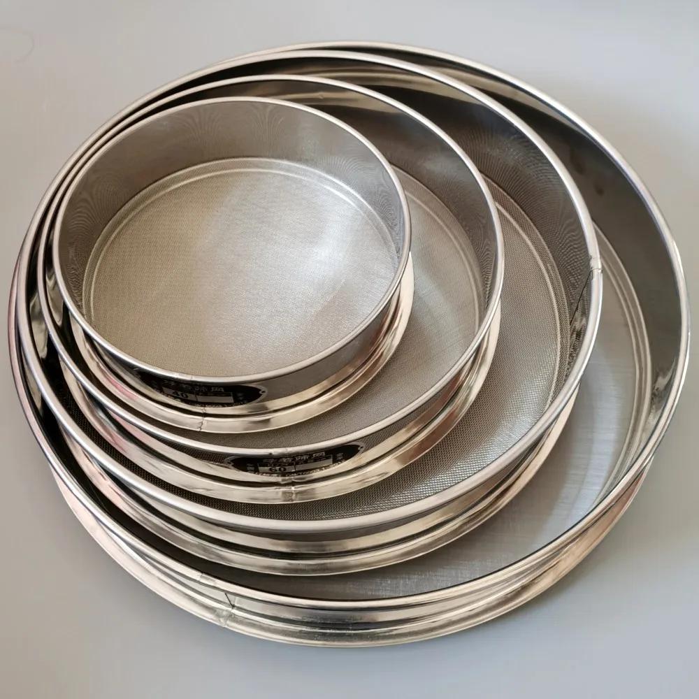 Tamis rond standard en acier inoxydable 500, tamis à ouverture de laboratoire, filtre à poudre de fa