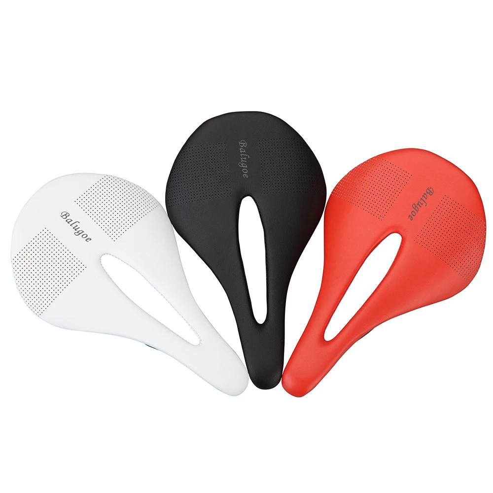 Selle de vélo de route en carbone et cuir, selle de vélo vtt, selle de course de vélo de montagne, c