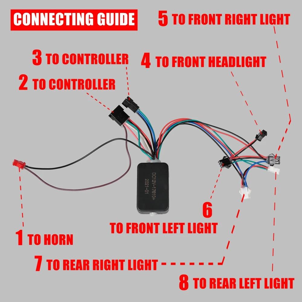 Convertisseur 12V DC pour VSETT 10+ - Module lumière LED et klaxon scooter électrique