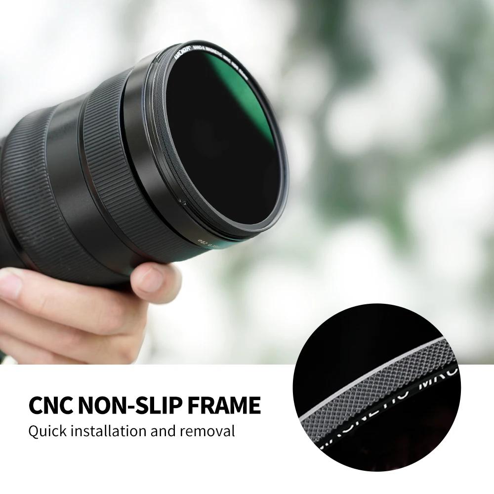 Filtre d'objectif d'appareil photo K&F CONCEPT magnétique HD ND64 Nano-x avec revêtements multicouch