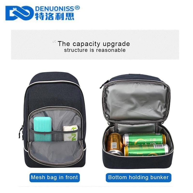 DENUONISS sac isolant créatif incliné Cool Pack pique-nique Bakcpack sac isotherme multi-fonction Ev