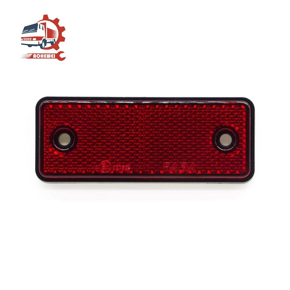 AOHEWEI vis réflectrice latérale bandes réfléchissantes rouges fixes pour vélo bateau moto remorque