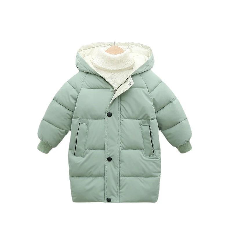 Enfants vers le bas longs vêtements d'extérieur hiver automne adolescent coton vêtements garçons fil