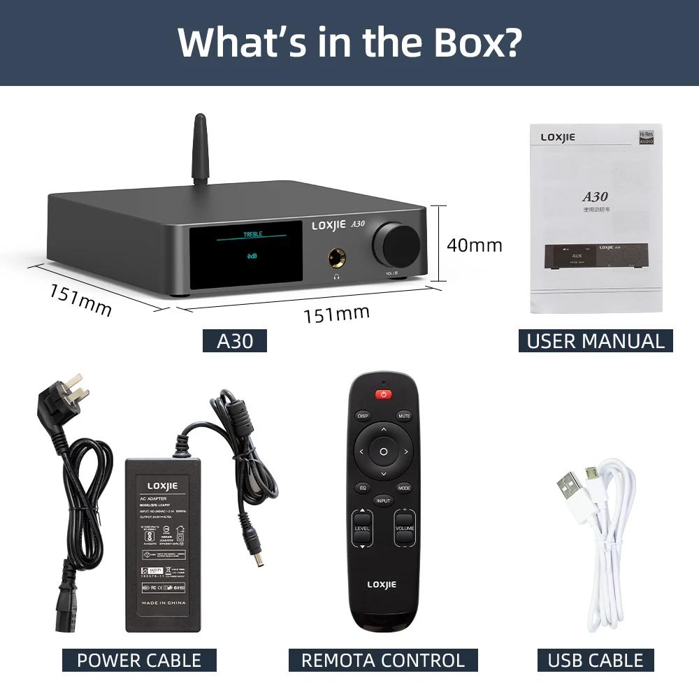 LOXJIE-Amplificateur de puissance audio stéréo de bureau, amplificateur de téléphone de sauna, APTX,