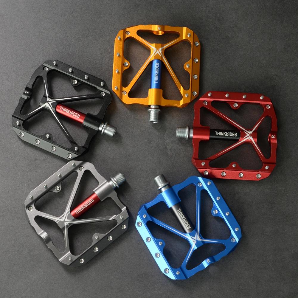 ThinkRider – pédales de vélo à 3 roulements scellés, pédales de vélo plates, vtt, route, vtt, access