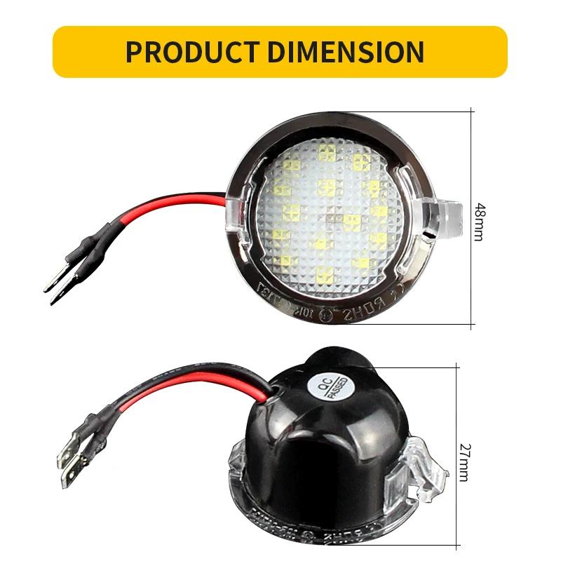 Feux de plaque de rétroviseur de voiture, lampe LED, lanterne, accessoires auto, Ford Edge, Mondeo,