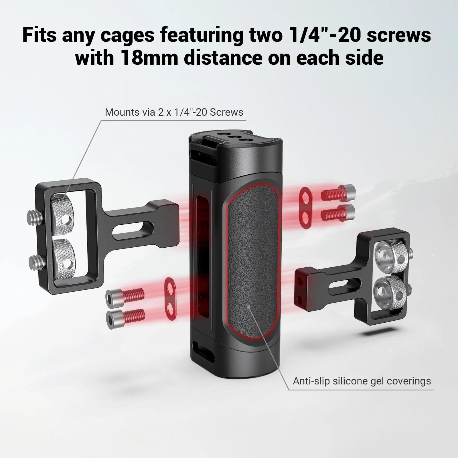 SmallRig – Mini caméra DSLR 1/4, poignée latérale avec deux vis de 2916 à 20 pouces, pour appareil p