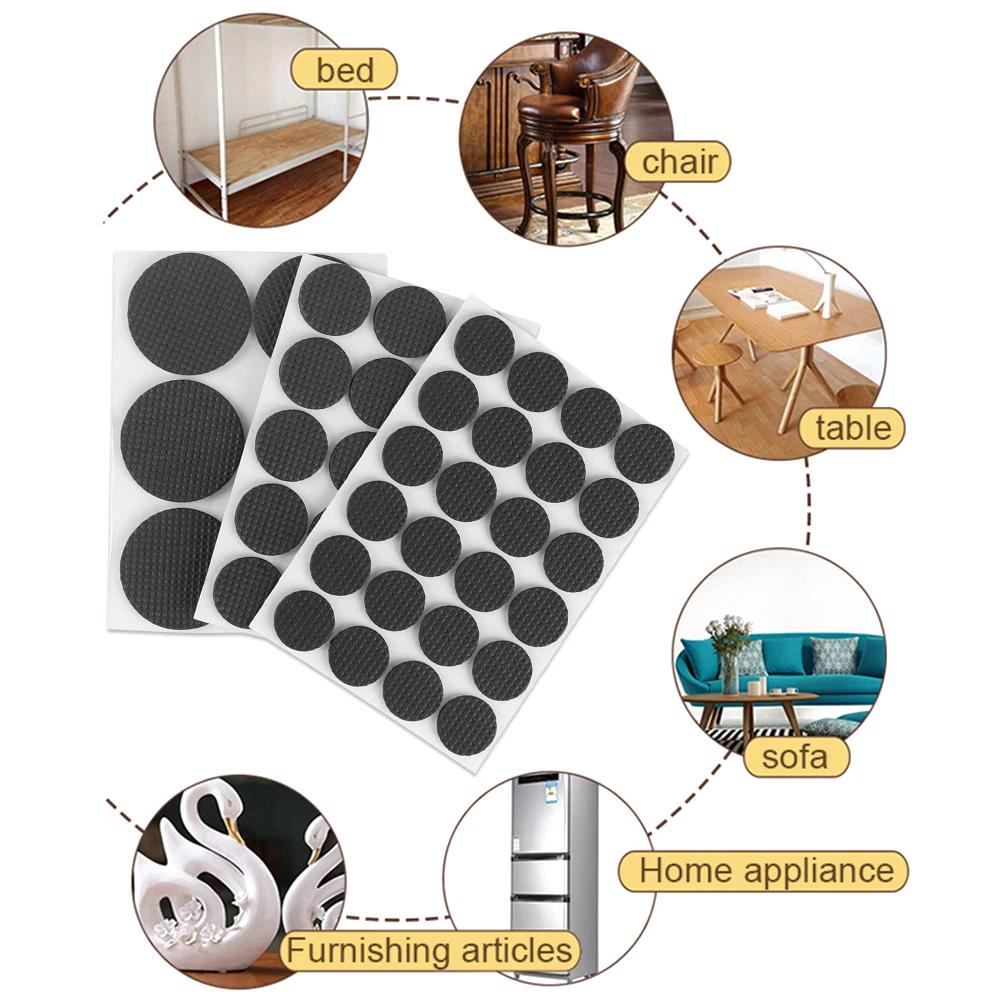 Pied de meuble auto-adhésif, anti-adhésif, chaise, pied de table, polymères non alds, coussin pare-c