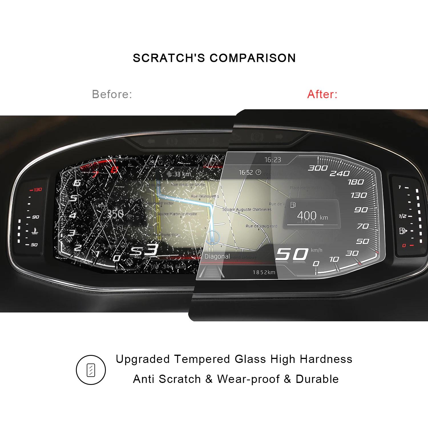 RUIYA pour Seat CUPRA Ateca/Leon/Tarraco/Arona/Ibiza/Cupra Formentor Protecteur d'écran d'instrument