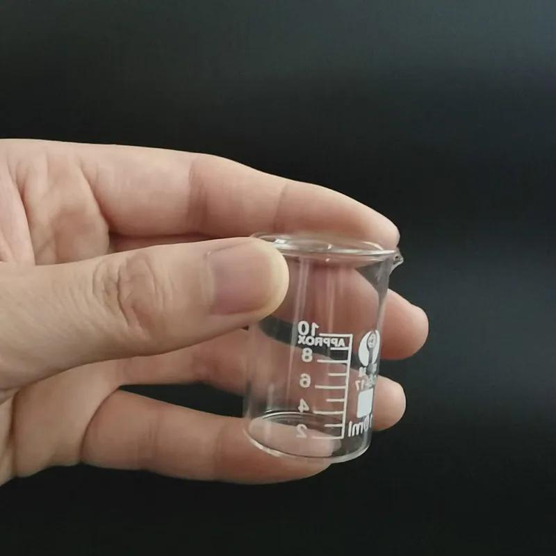 Nouveau 5 ml, 10 ml, 25 ml, 50 ml, 100 ml, 150 ml, 200 ml, 250 ml, 1000 ml bécher en verre Pyrex Bor