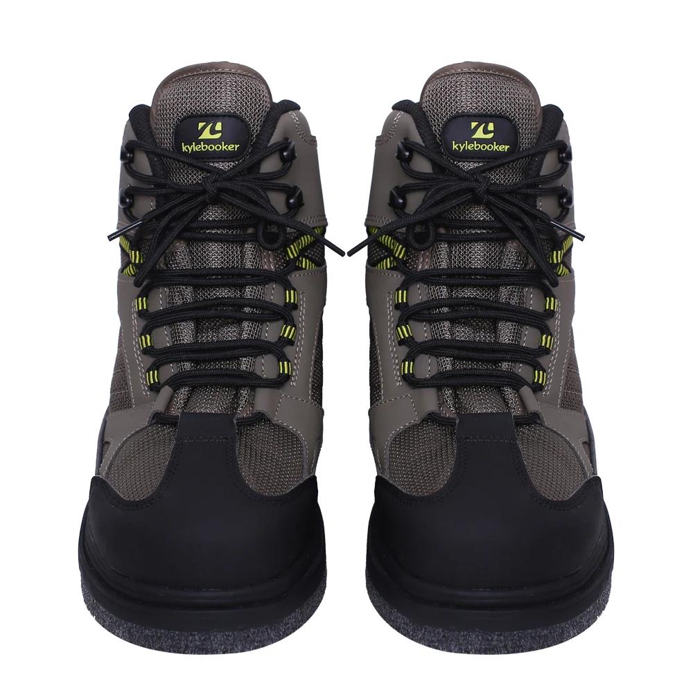 Bottes de pataugeoire légères pour hommes, chaussures de pataugeoire à semelle en feutre, chaussures