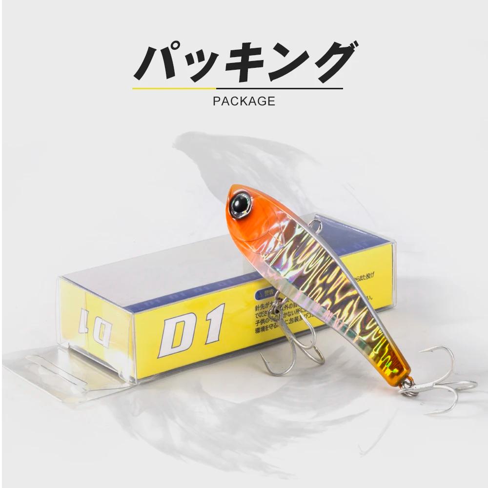 D1 pêche d'hiver haut pas VIB leurres 10g 17g 34g hochet coulant Vibration haute qualité Laser Pesca