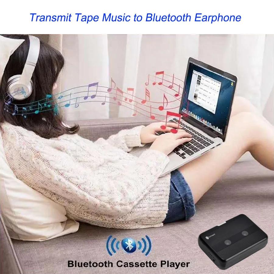 Lecteur de cassette Bluetooth, émetteur FM, baladeur stéréo, radio FM, lecteur de bande personnelle