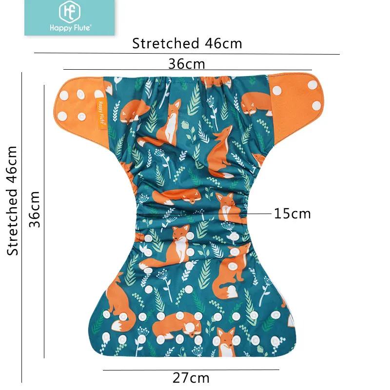 Happyflute nouveau design offre spéciale 4 pièces OS poche couche lavable et réutilisable absorbant