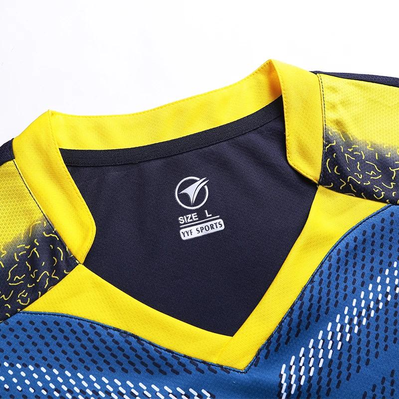 Chemise de Badminton sport hommes femmes marque séchage rapide respirant Tennis de Table équipe cour