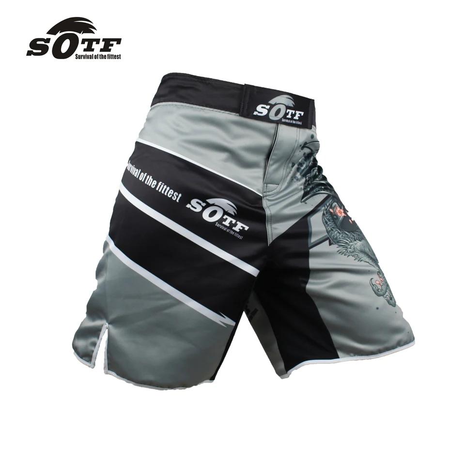 MMA hommes japonais samouraï gris sport Fitness Boxer Shorts pas cher préorian boxe Shorts court Tae