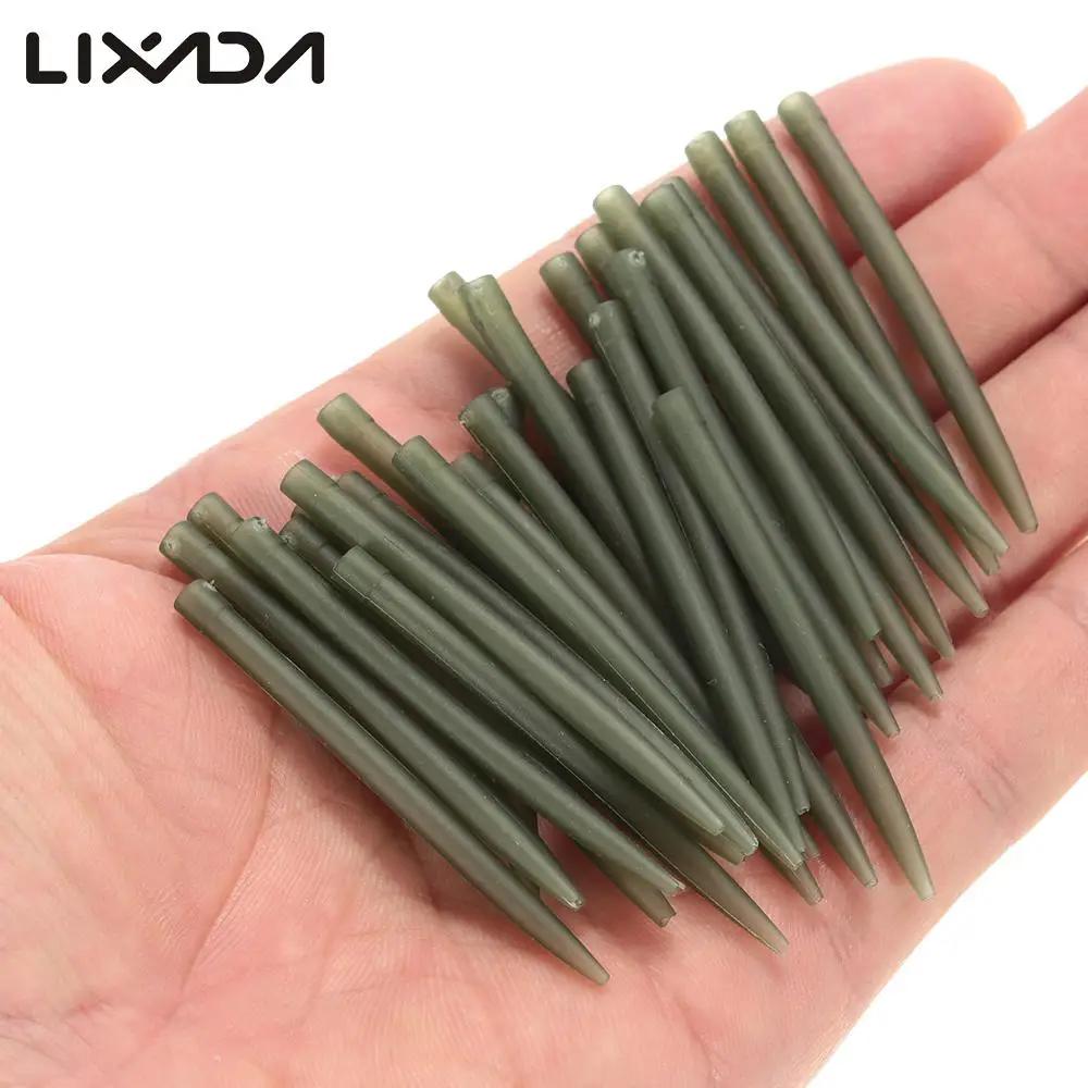 Lixada 30 pcs/lot 54mm Anti enchevêtrement manchons en caoutchouc connecter avec crochet de pêche ca