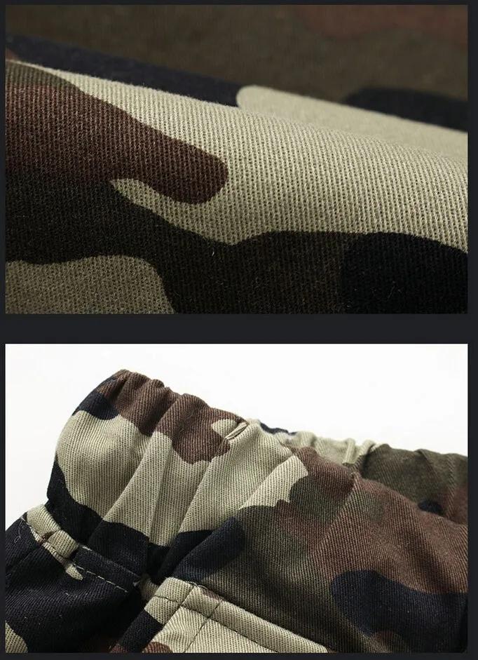 Pantalon de jogging militaire camouflage pour homme 2026 – Coton pur – Printemps/Automne – Coupe cra