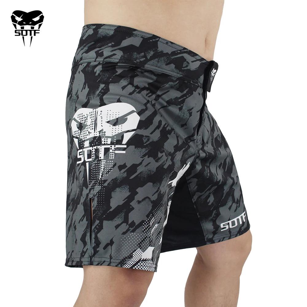 SOTF mma adultes serpent vénitien Camouflage hommes femmes short de boxe géométrique tigre Muay Thai