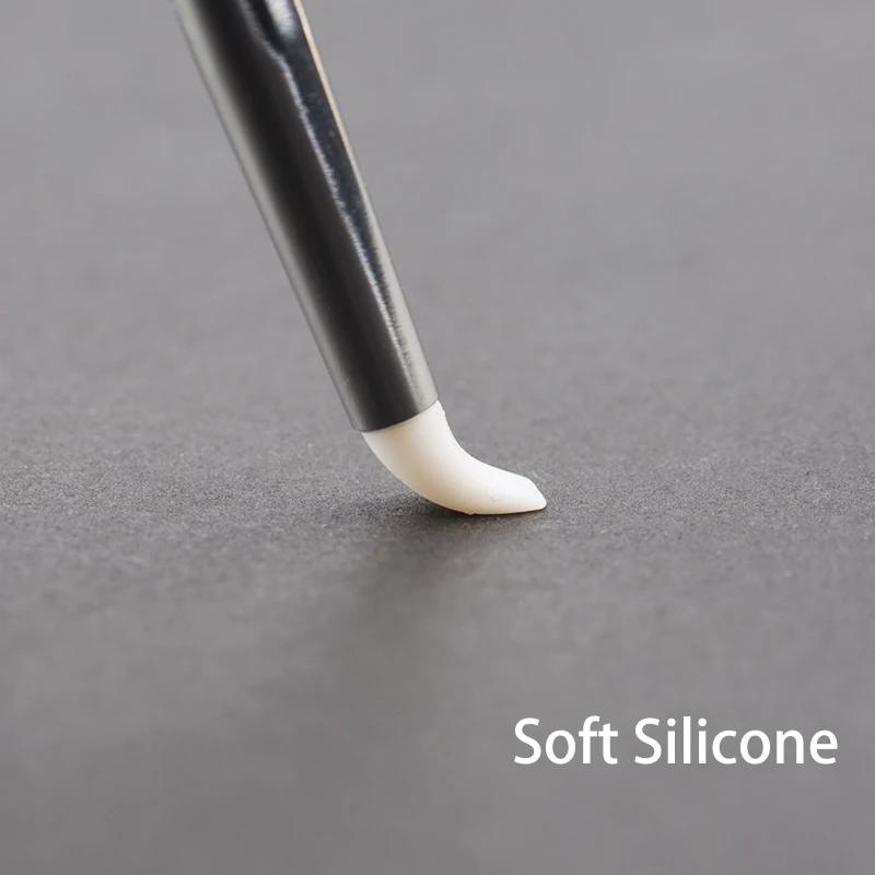 Brosse à ongles en Silicone, 5 pièces, Sculpture, gaufrage, poterie creuse, Sculpture, Gel UV façonn