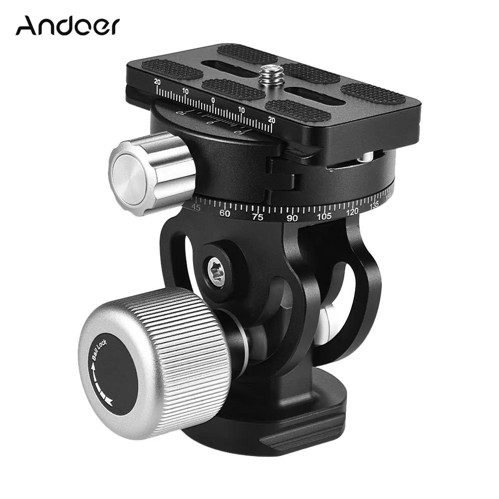 Andoer VH-10 Tête de trépied à 2 voies pour l'observation des oiseaux saupoudrer/Tête de gardien inc