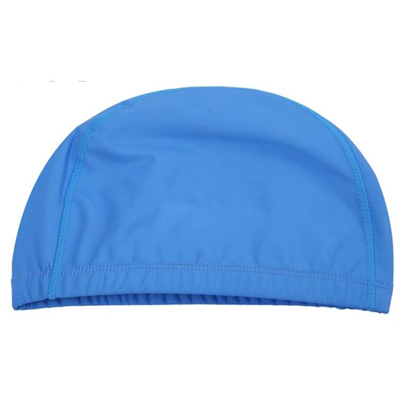 Bonnet de bain en tissu PU pour hommes et femmes, imperméable, pour piscine, Sport aquatique, protec