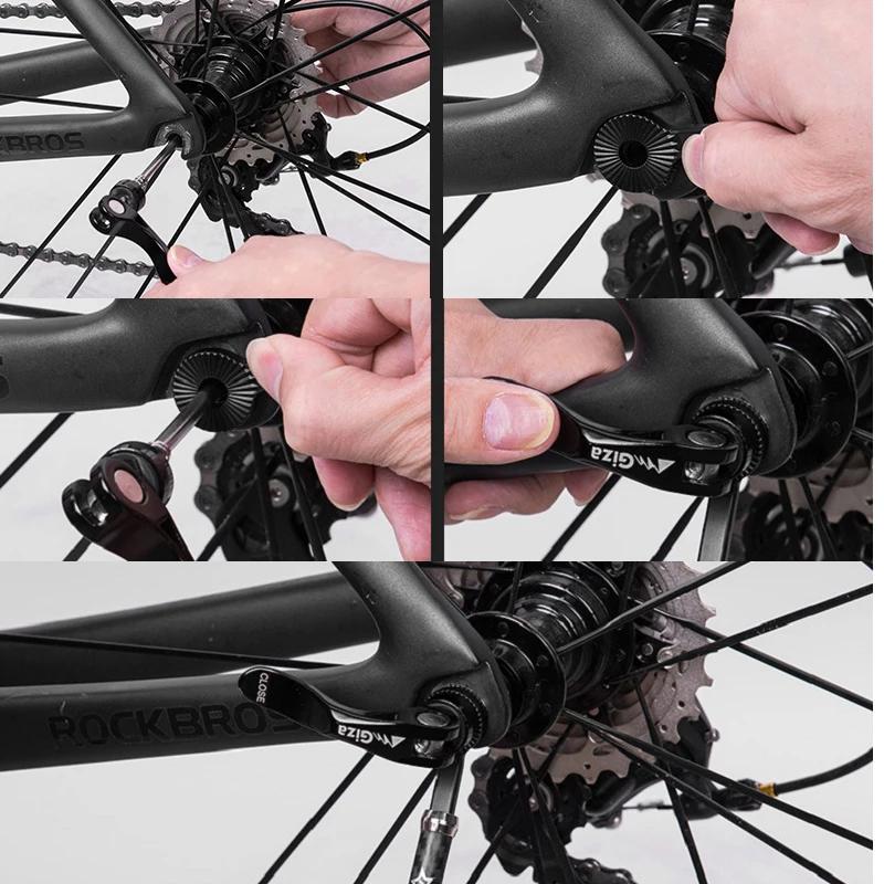 ROCKBROS-Support de stationnement antidérapant en carbone pour vélo, support de pied de vélo VTT, ac