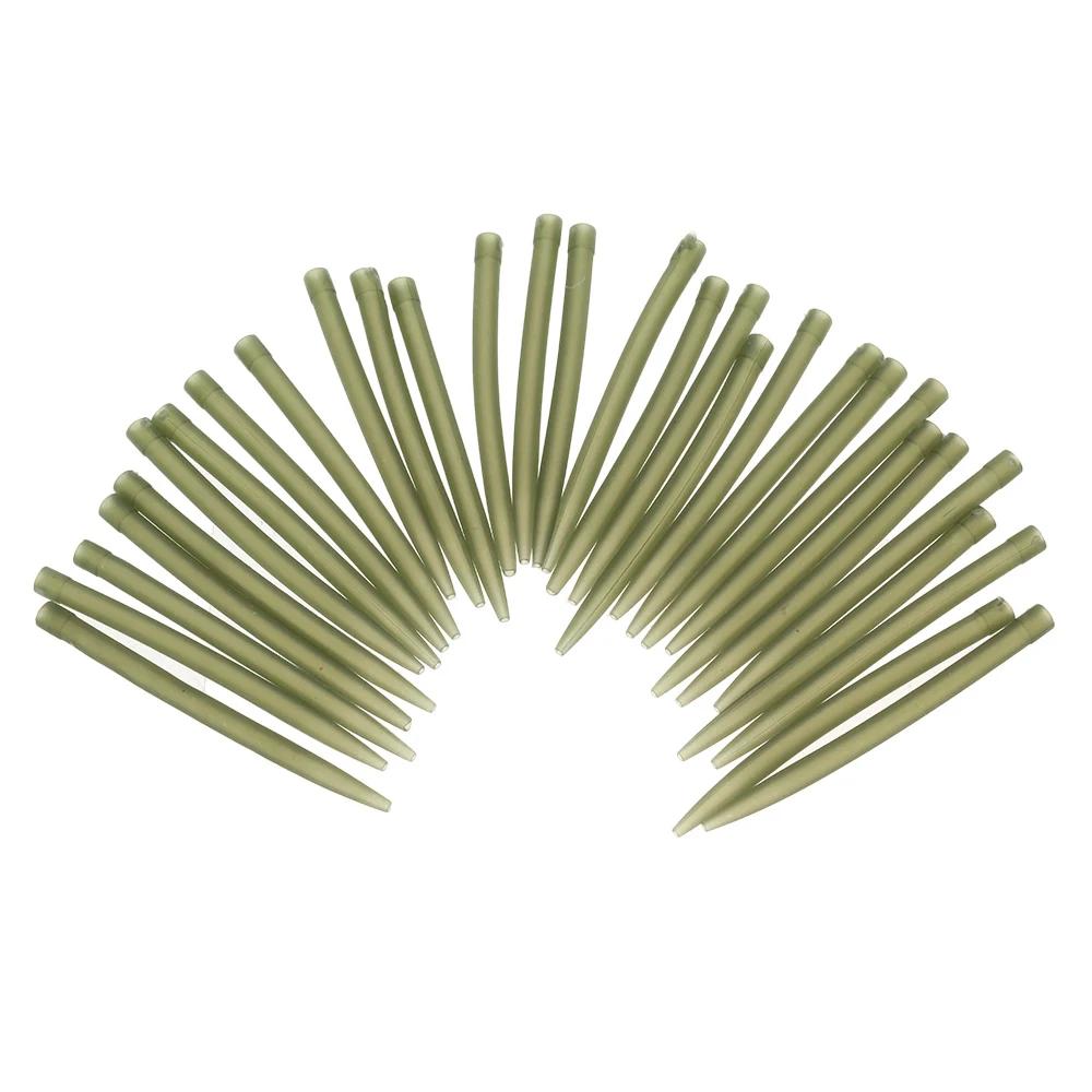 Lixada 30 pcs/lot 54mm Anti enchevêtrement manchons en caoutchouc connecter avec crochet de pêche ca