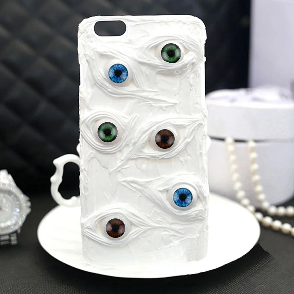 1 paire de globe oculaire en plastique acrylique, accessoires de sécurité au beurre, yeux de dinosau