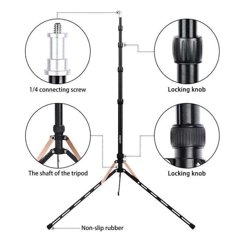 Fosoto FT-190B or lumière LED trépied support sac 2.22m boîte à lumière pour Studio Photo éclairage