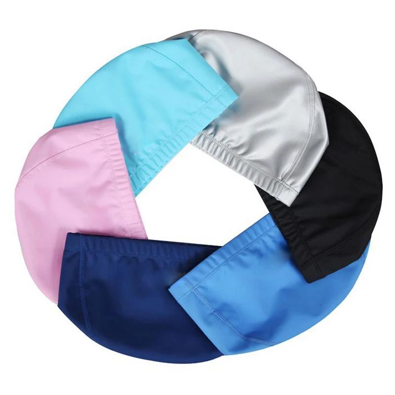 Bonnet de bain en tissu PU pour hommes et femmes, imperméable, pour piscine, Sport aquatique, protec