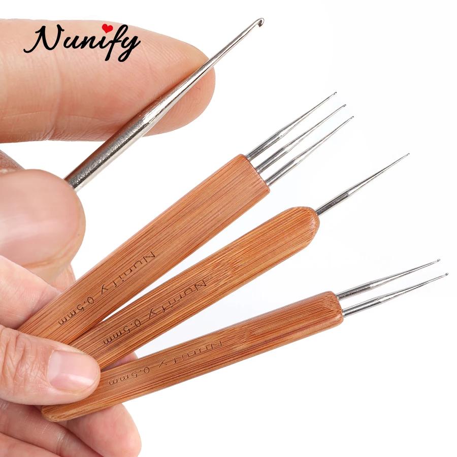 0.5Mm 0.75Mm Dreadlock aiguille Crochet pour redoute cheveux Dreadlocks accessoires crochet aiguille