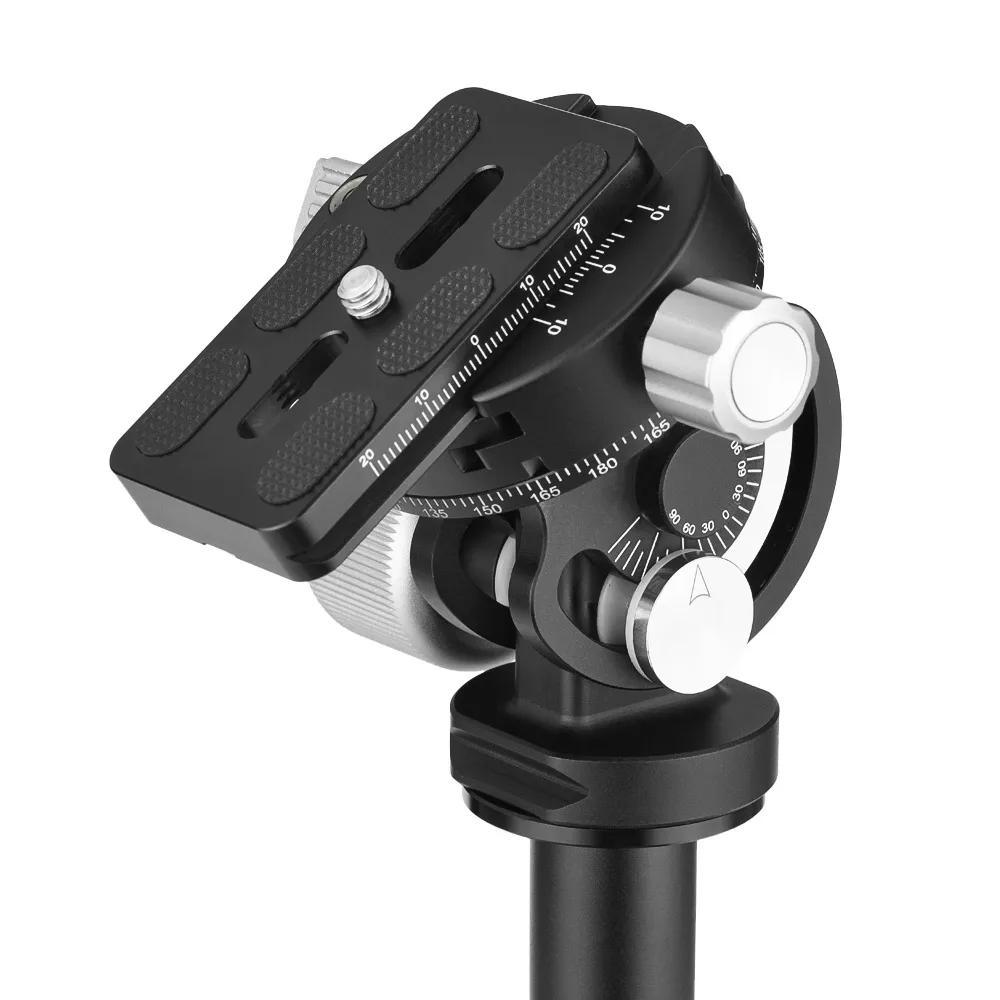 Andoer VH-10 Tête de trépied à 2 voies pour l'observation des oiseaux saupoudrer/Tête de gardien inc