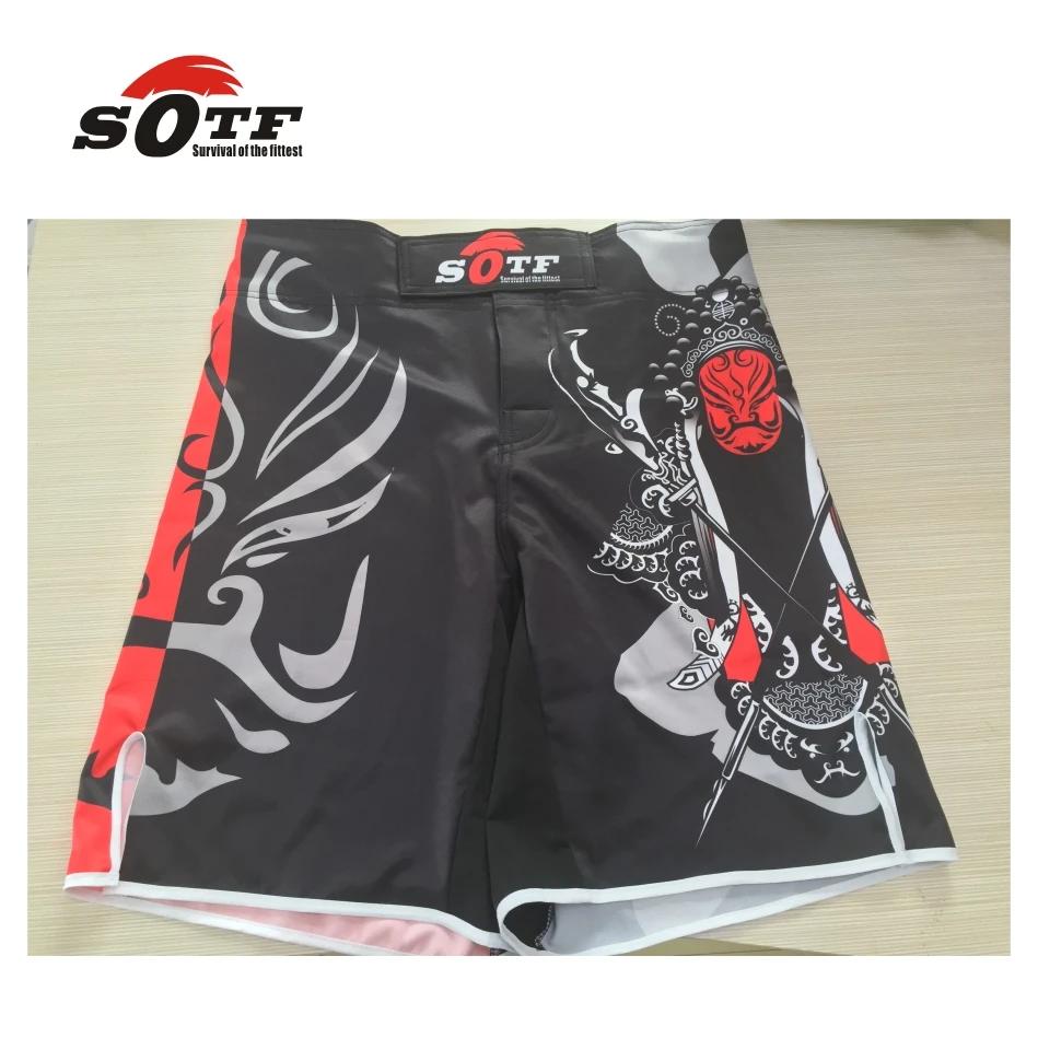 SOTF mma shorts boxe muay thai maillot de boxe tigre muay thai kickboxing vêtements de combat guan y