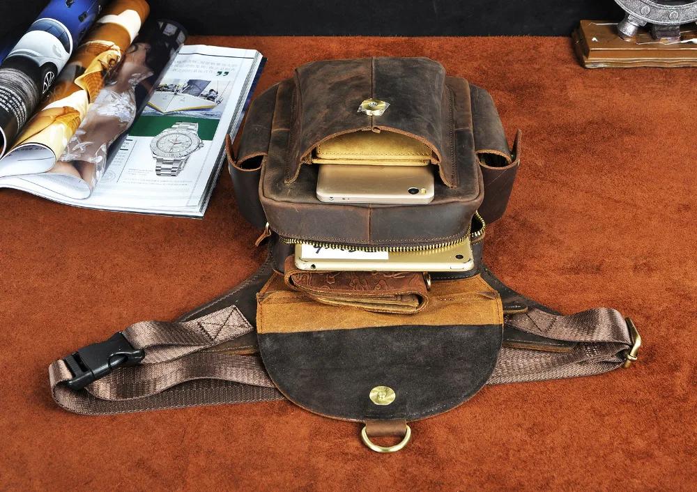 Sac Mochila en cuir pour hommes, Design de qualité, sacoche multifonction, organisateur de mode, ban