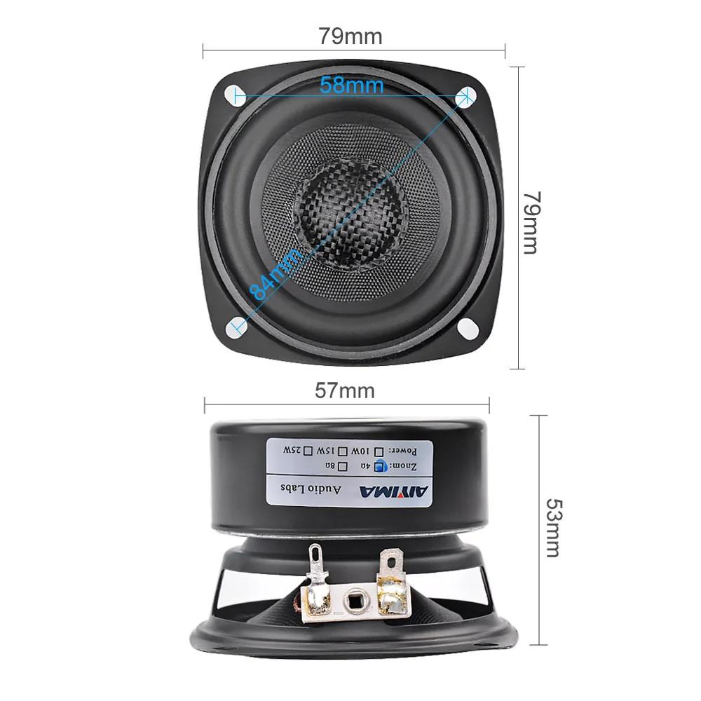 AIYIMA 2 pièces 3 pouces Audio haut-parleurs portables Altavoz Portatil 4 8 Ohm 20 W gamme complète
