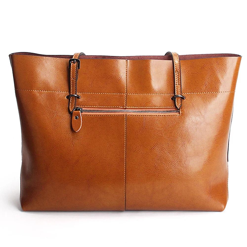 Zency nouveau marron femmes sac à main 100% en cuir véritable femme sac à bandoulière dames noir sac