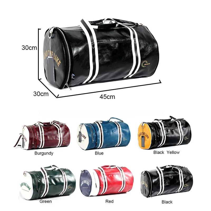 Sac de Sport en cuir imperméable pour femmes et hommes, sacs à bandoulière avec poche de rangement p