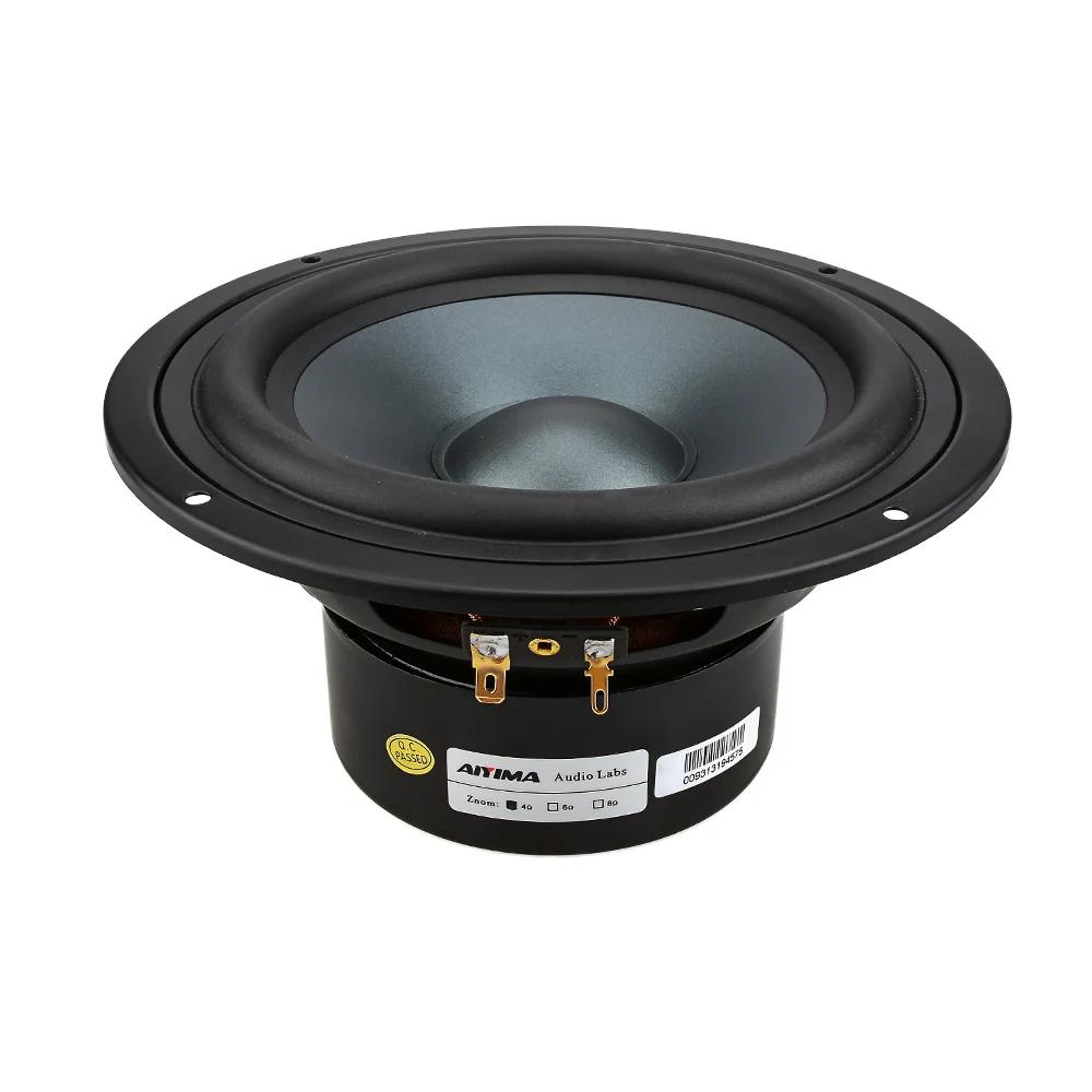 AIYIM 1 pièce Haut-parleur Woofer 6,5 pouces 4/8 Ohm 80W Unité de haut-parleur médium-grave pour Hom