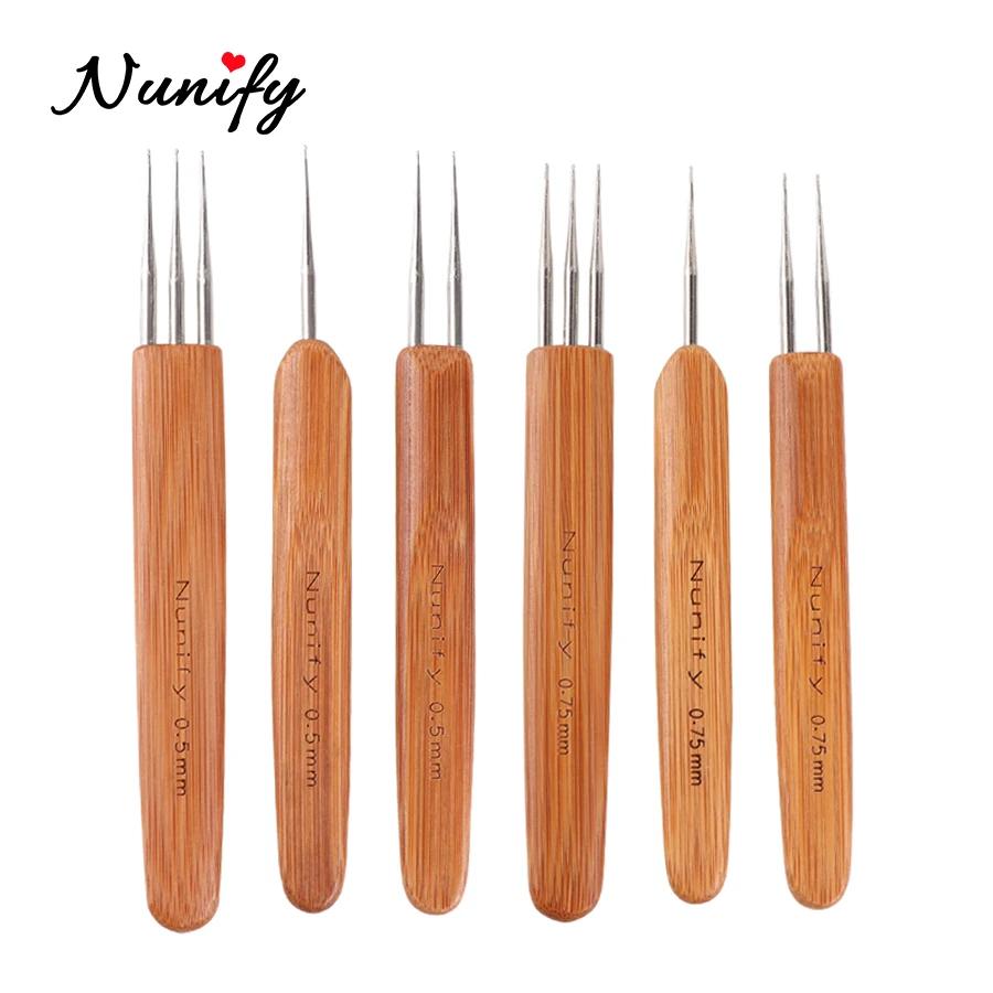 0.5Mm 0.75Mm Dreadlock aiguille Crochet pour redoute cheveux Dreadlocks accessoires crochet aiguille