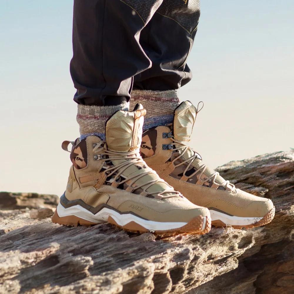 Chaussures randonnée mi-hautes imperméables RAX - Bottes trekking cuir homme femme outdoor