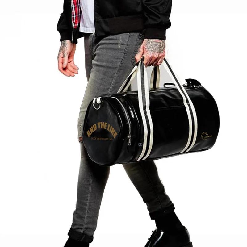 Sac de Sport en cuir imperméable pour femmes et hommes, sacs à bandoulière avec poche de rangement p