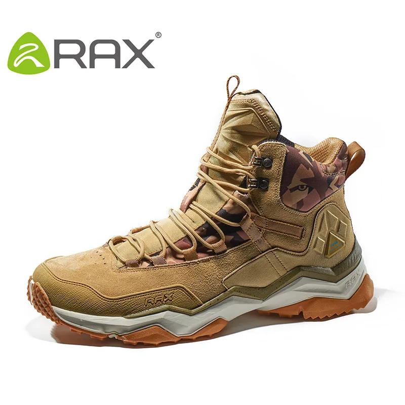 Chaussures randonnée mi-hautes imperméables RAX - Bottes trekking cuir homme femme outdoor